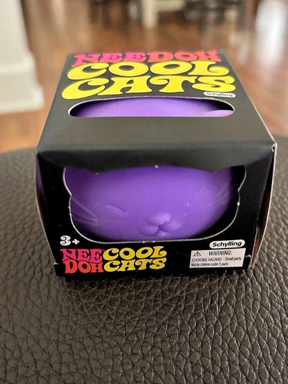 Schylling NeeDoh Cool Cat Purple Cat Squishy NWT